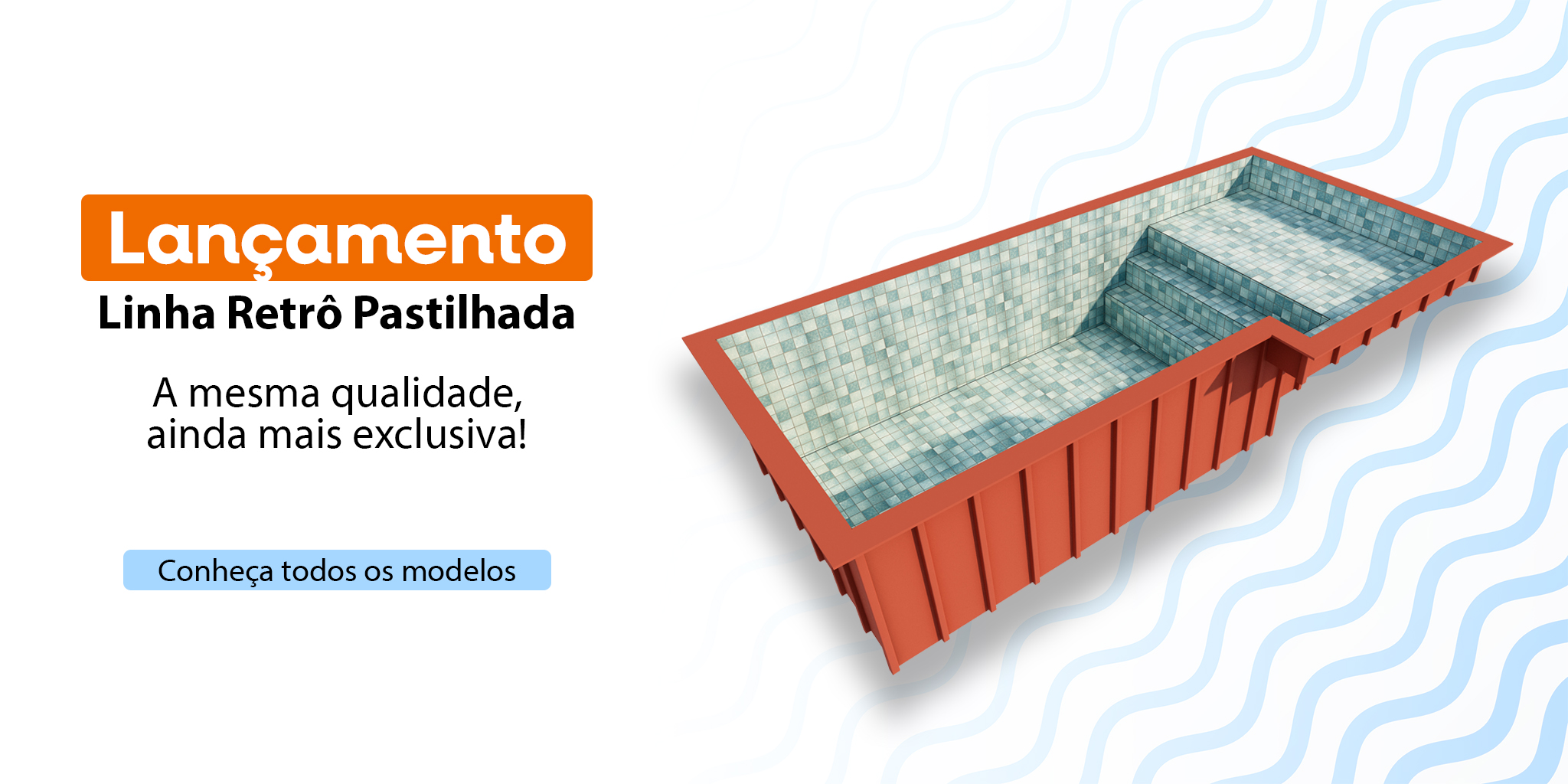 banner retrô pastilhada